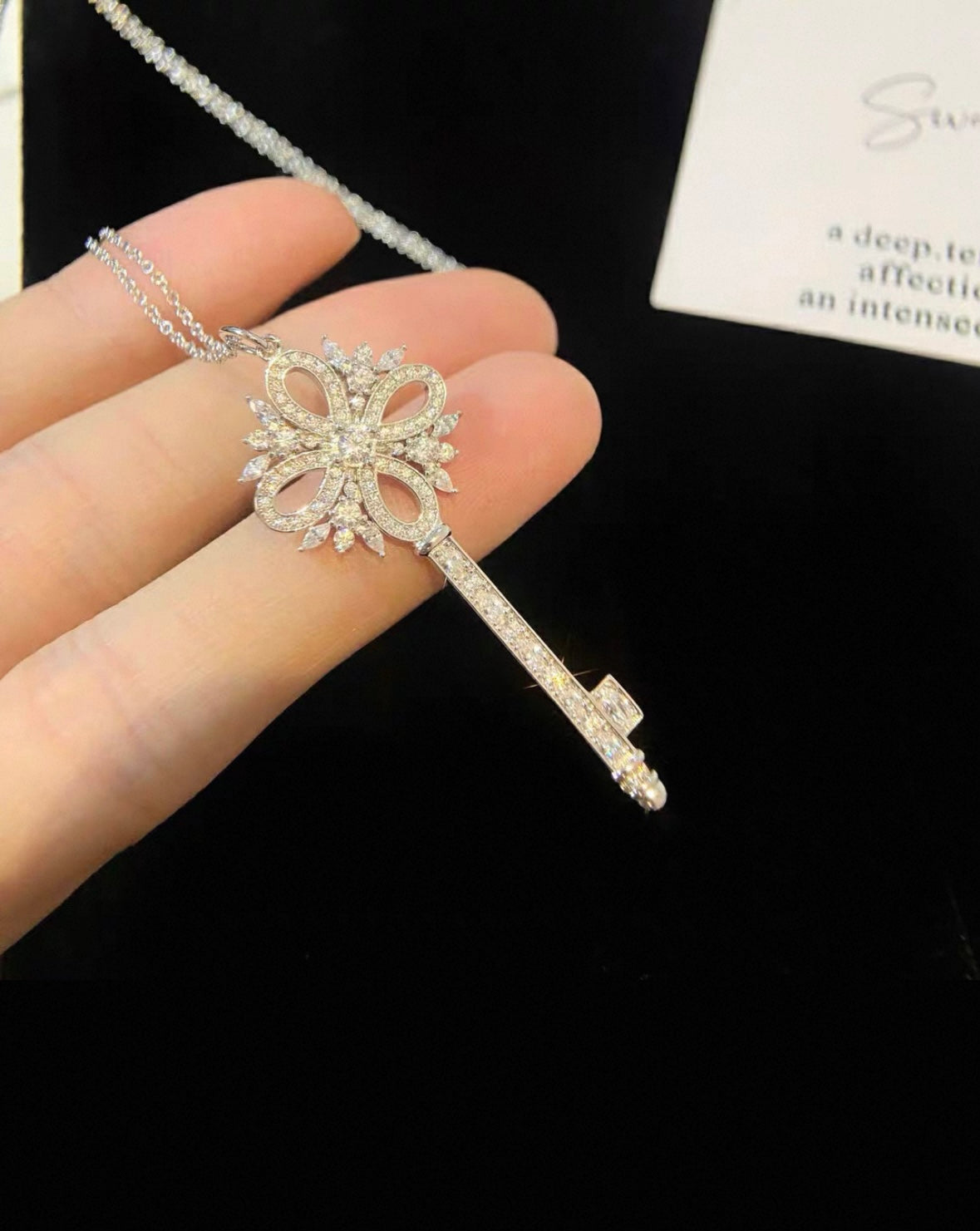 ASTRA® SNOWFLAKE KEY PENDANT NECKLACE