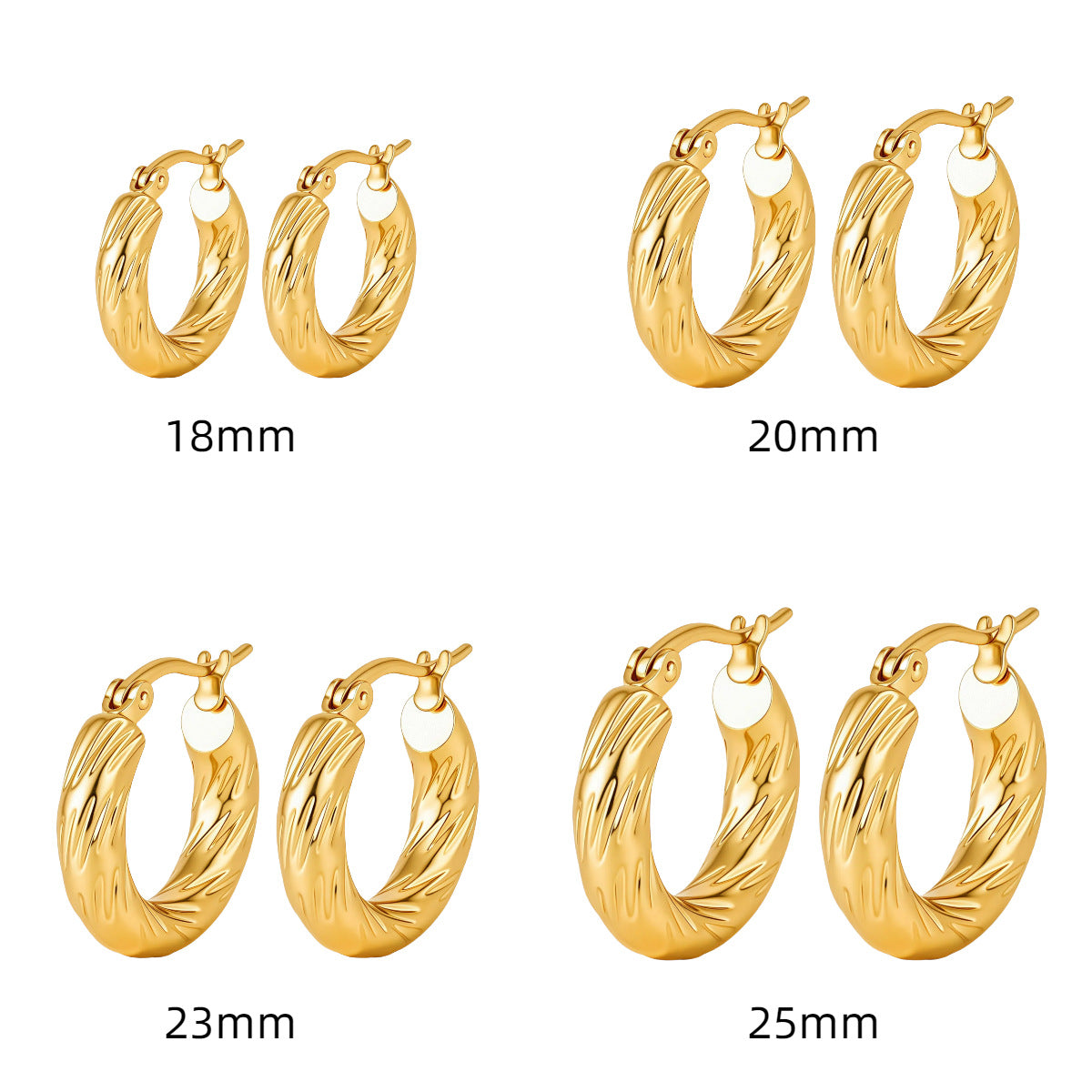 ASTRA® LUXE C-HOOP EARRINGS