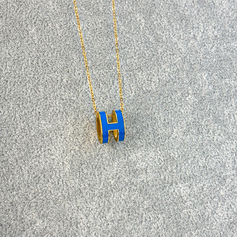 ASTRA® H ENAMEL NECKLACE