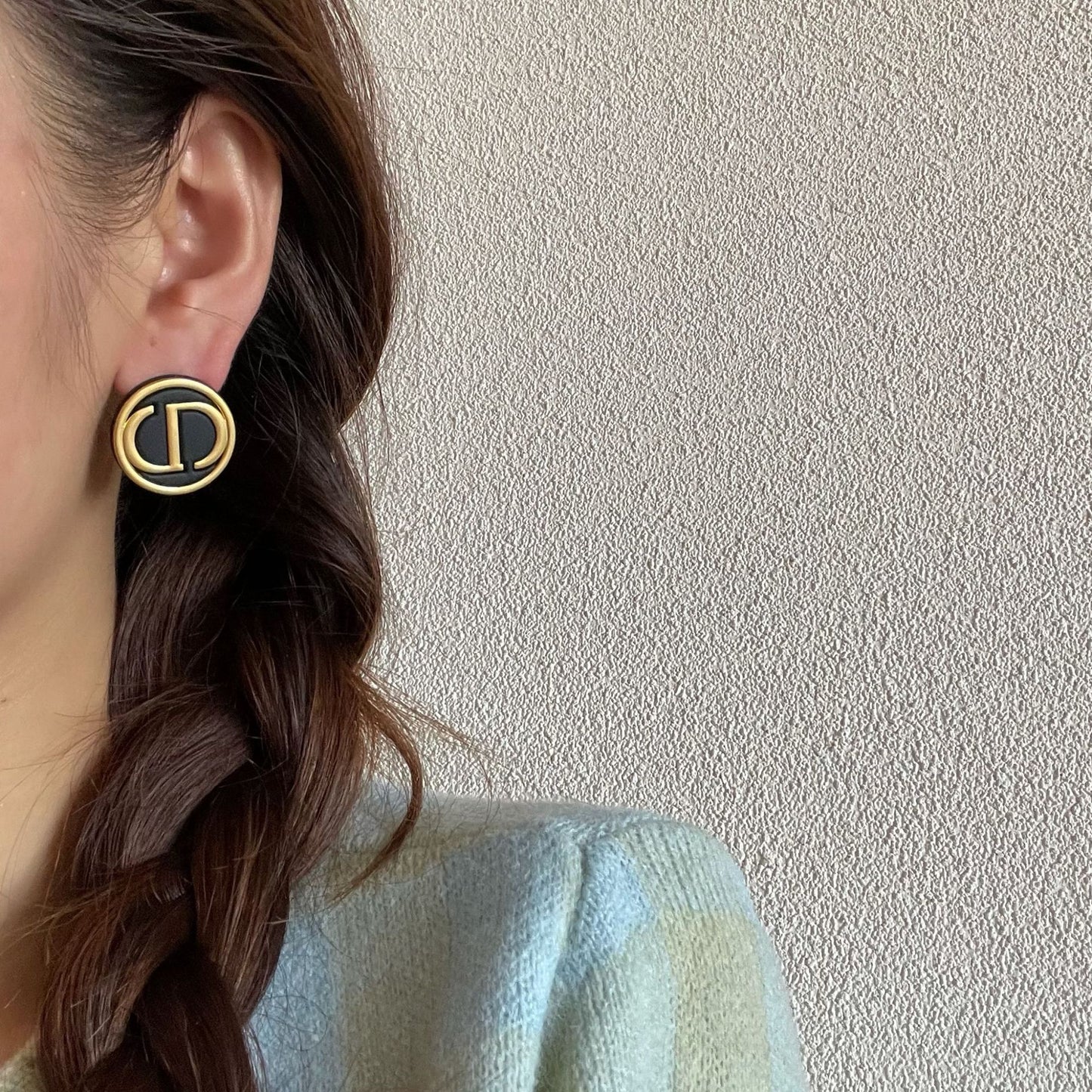 ASTRA® VINTAGE MONOGRAM STUD EARRINGS