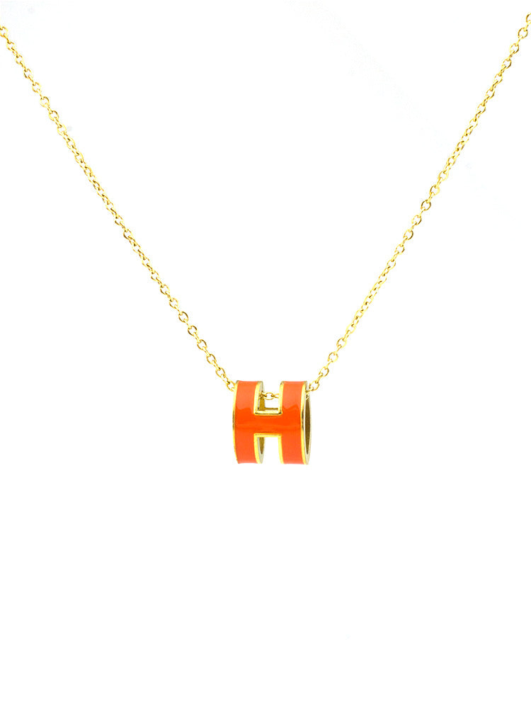 ASTRA® H ENAMEL NECKLACE