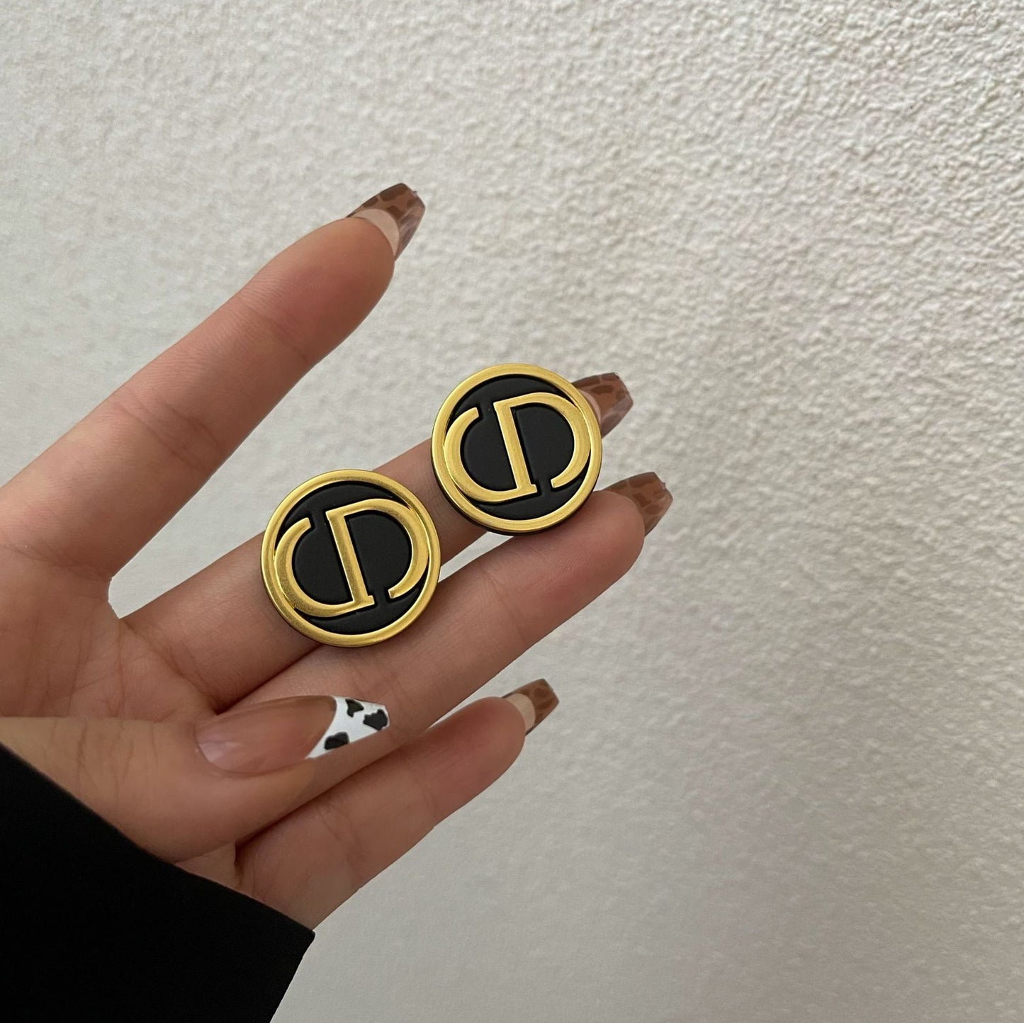 ASTRA® VINTAGE MONOGRAM STUD EARRINGS