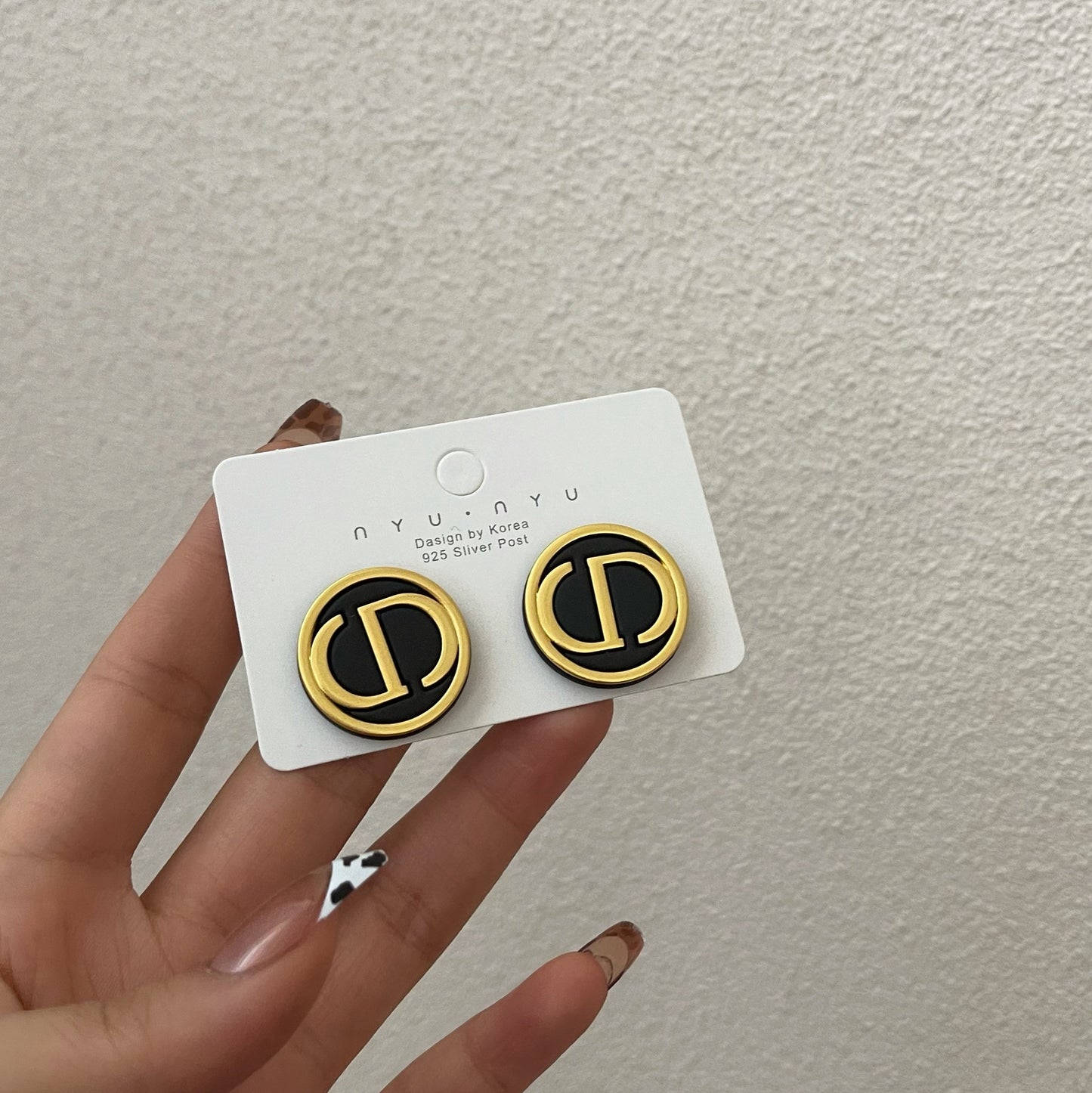 ASTRA® VINTAGE MONOGRAM STUD EARRINGS