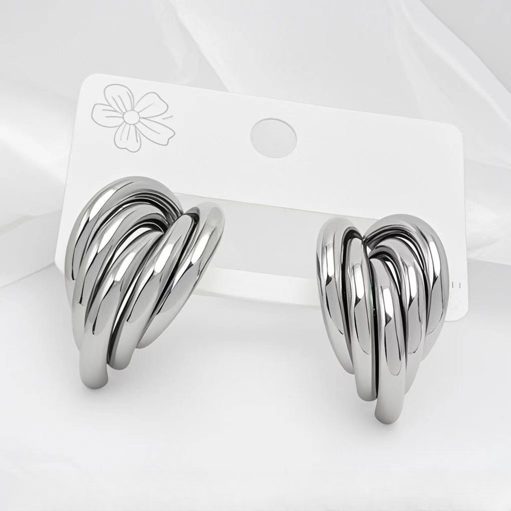 ASTRA® SCULPTED HOOP EARRINGS