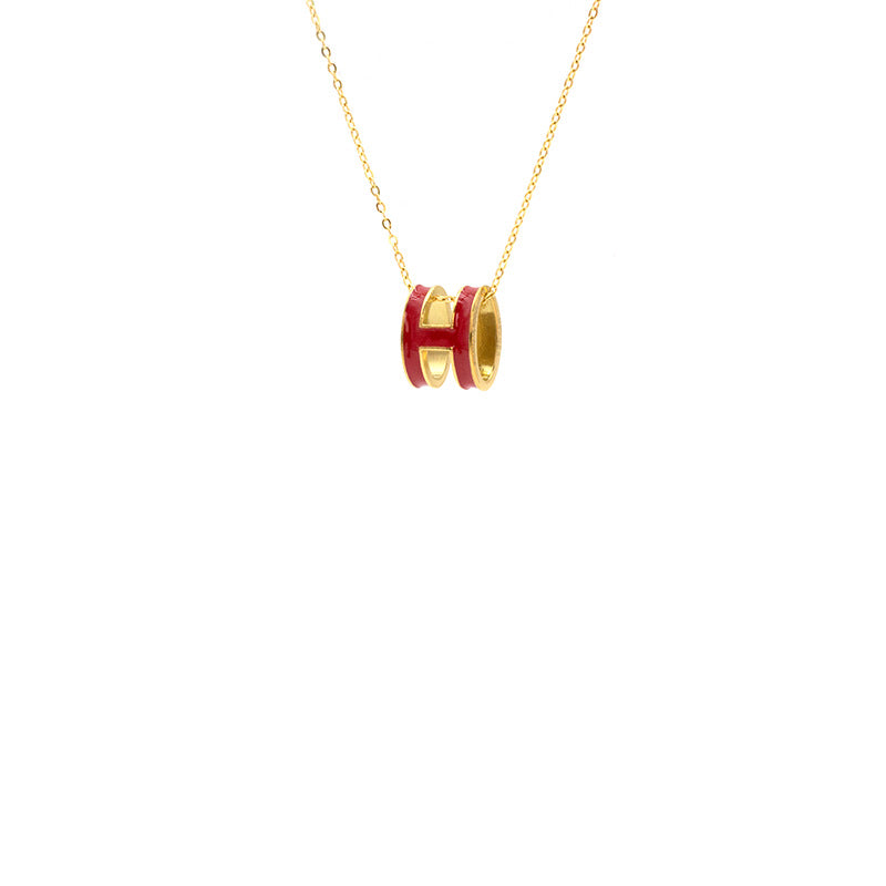 ASTRA® H ENAMEL NECKLACE