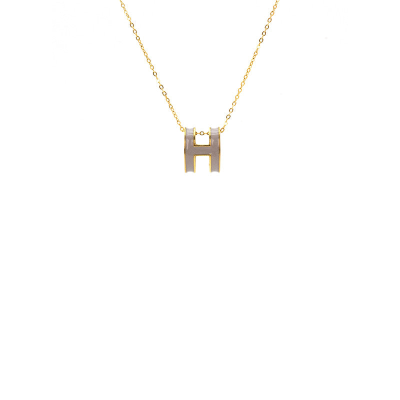 ASTRA® H ENAMEL NECKLACE