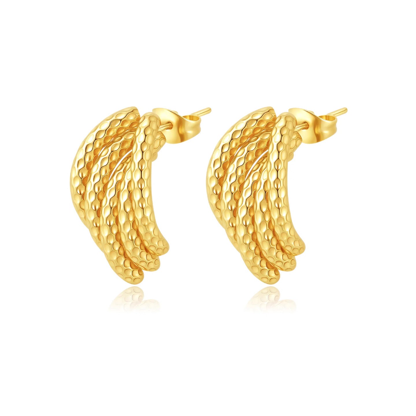 ASTRA® SCULPTED HOOP EARRINGS