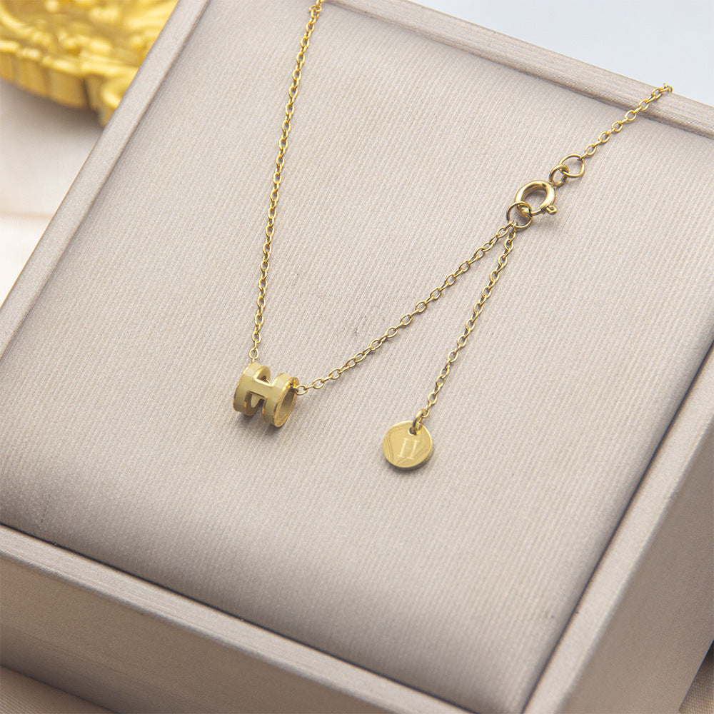ASTRA® H ENAMEL NECKLACE