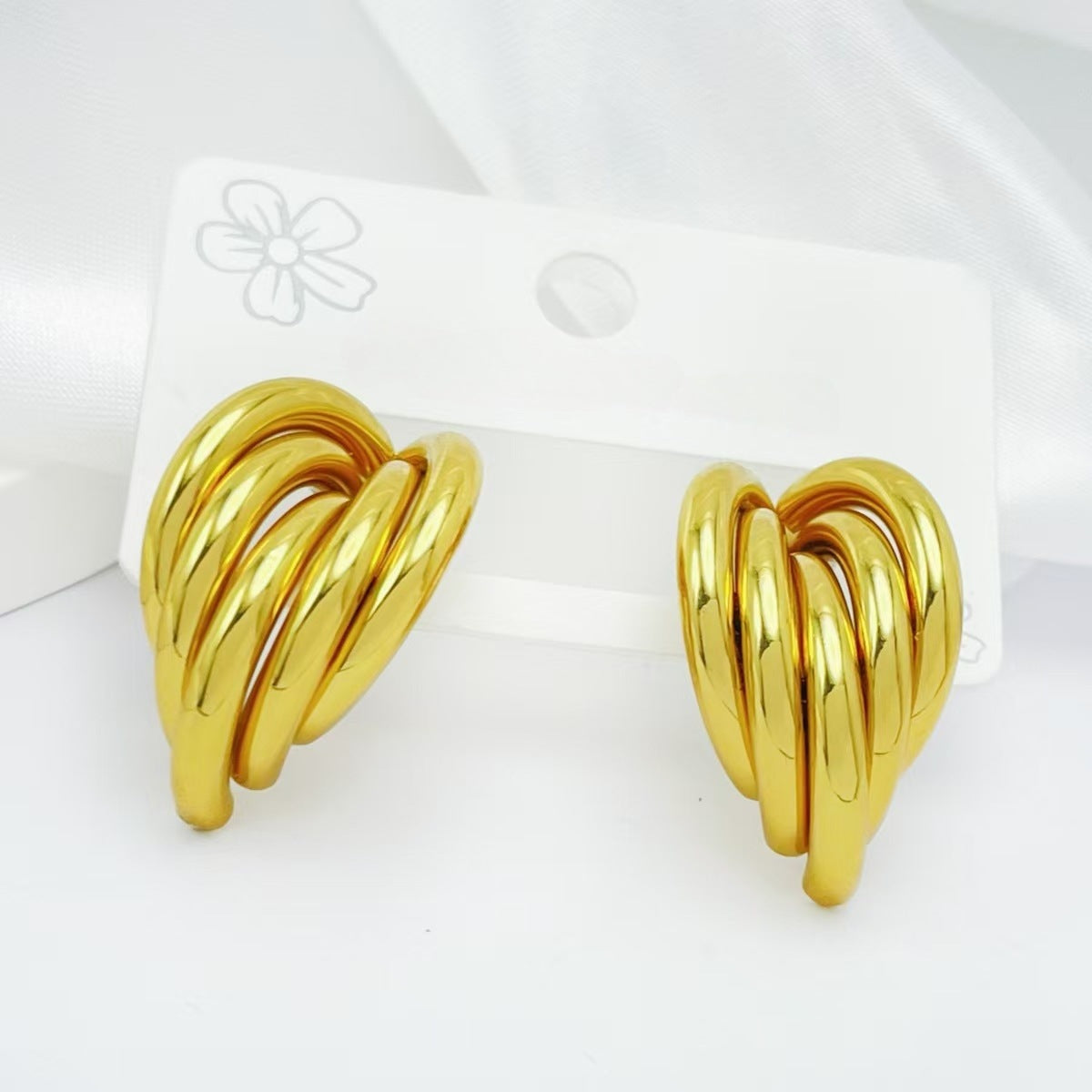 ASTRA® SCULPTED HOOP EARRINGS