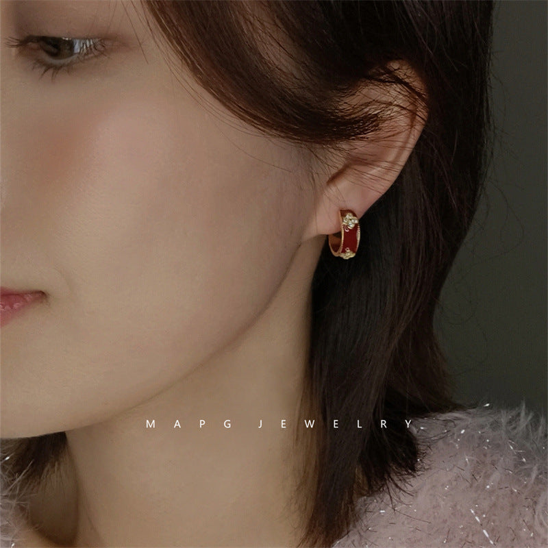 ASTRA® ENAMEL CLOVER SIGNATURE EARRINGS