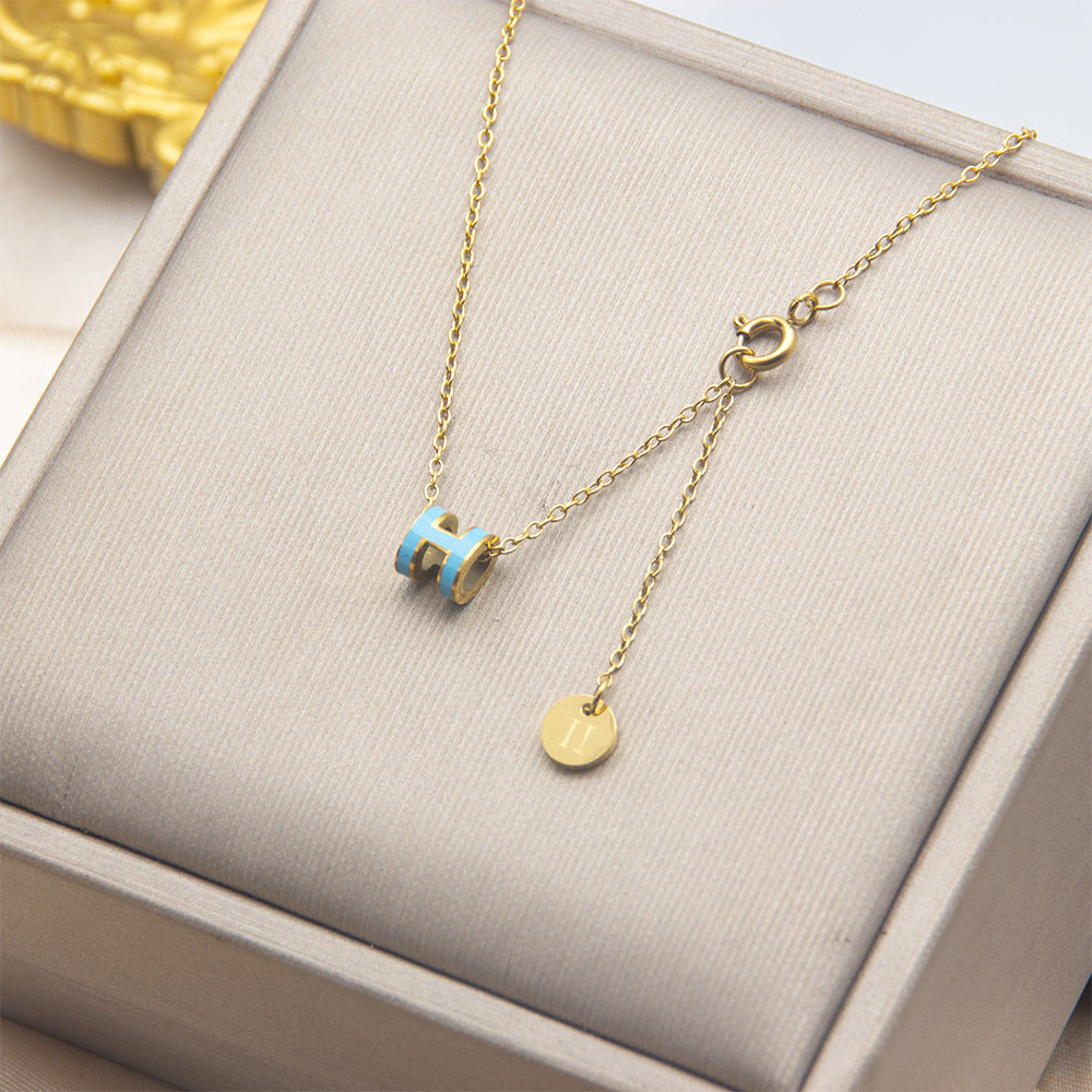 ASTRA® H ENAMEL NECKLACE