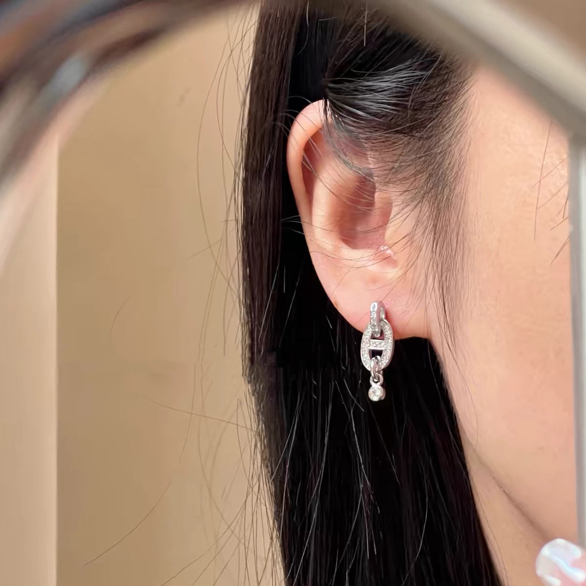 ASTRA® CRYSTAL NOSE HOOP EARRINGS