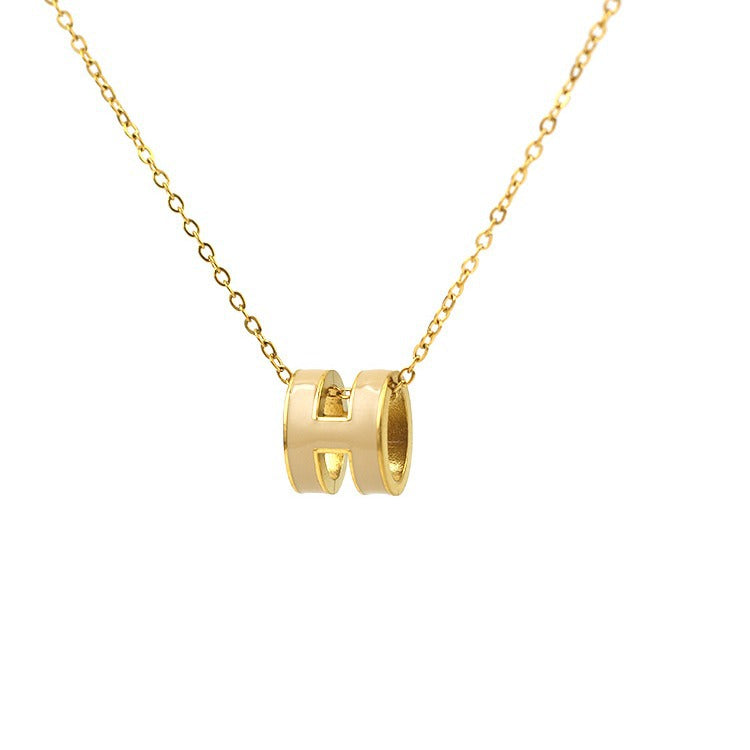 ASTRA® H ENAMEL NECKLACE