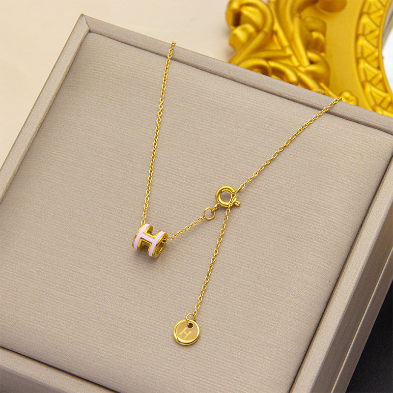ASTRA® H ENAMEL NECKLACE