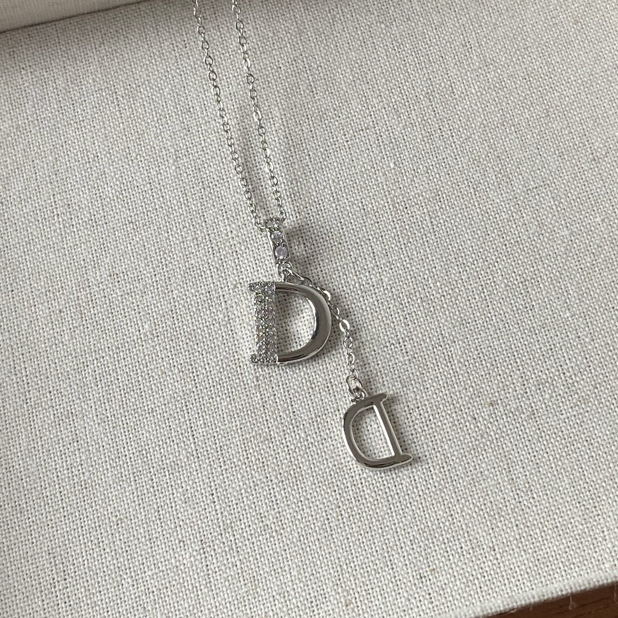 ASTRA® DOUBLE D PAVÉ NECKLACE