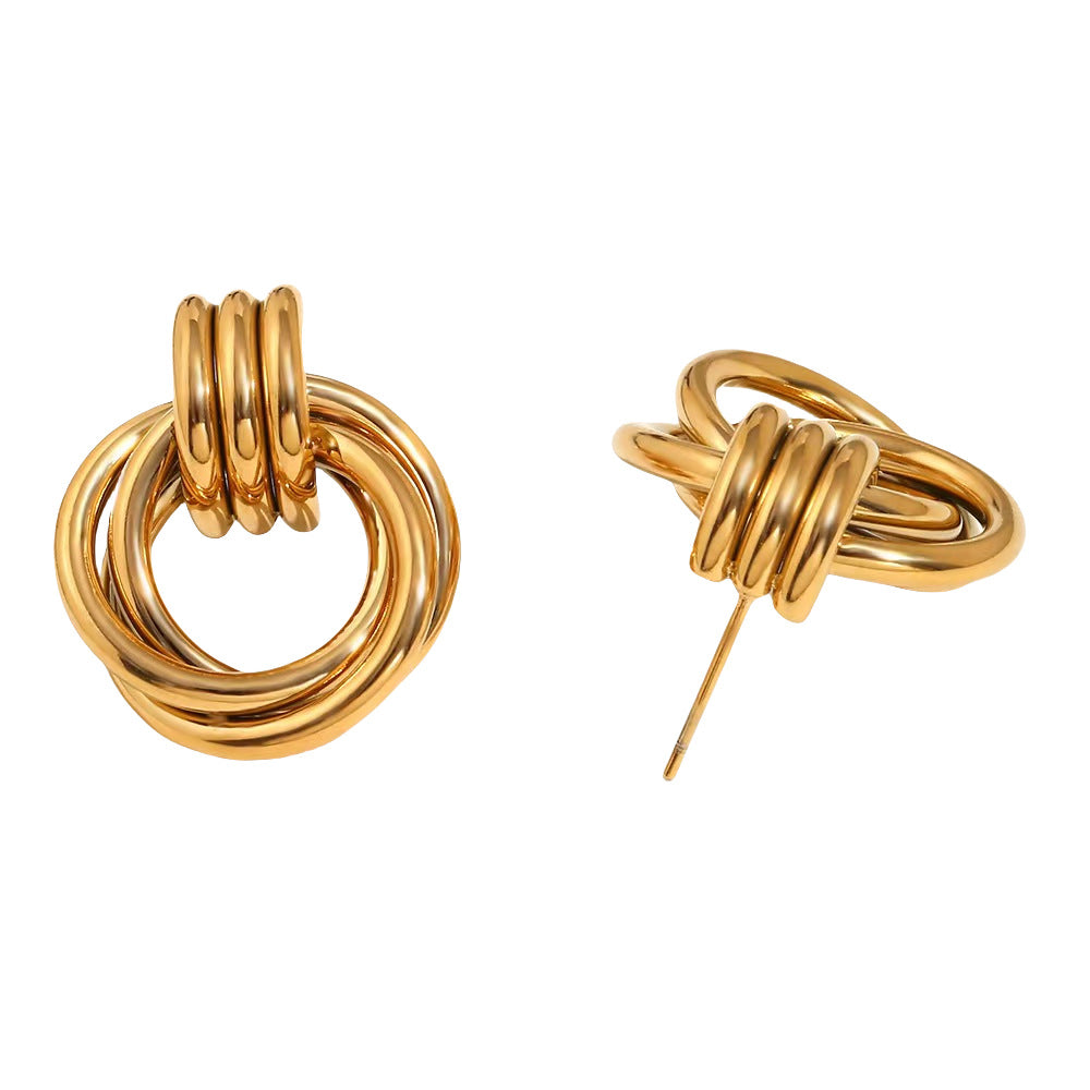 ASTRA® SCULPTED HOOP EARRINGS