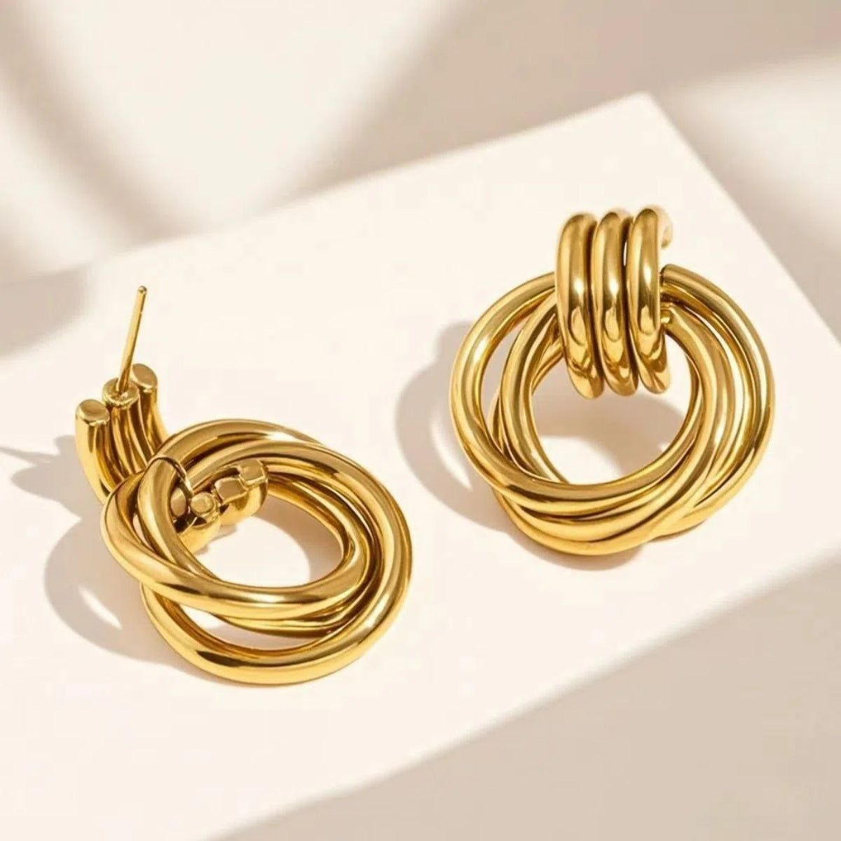 ASTRA® SCULPTED HOOP EARRINGS