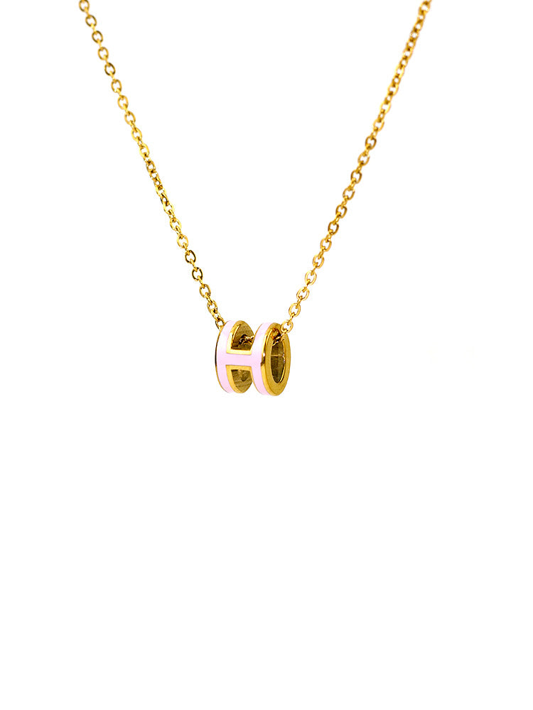 ASTRA® H ENAMEL NECKLACE