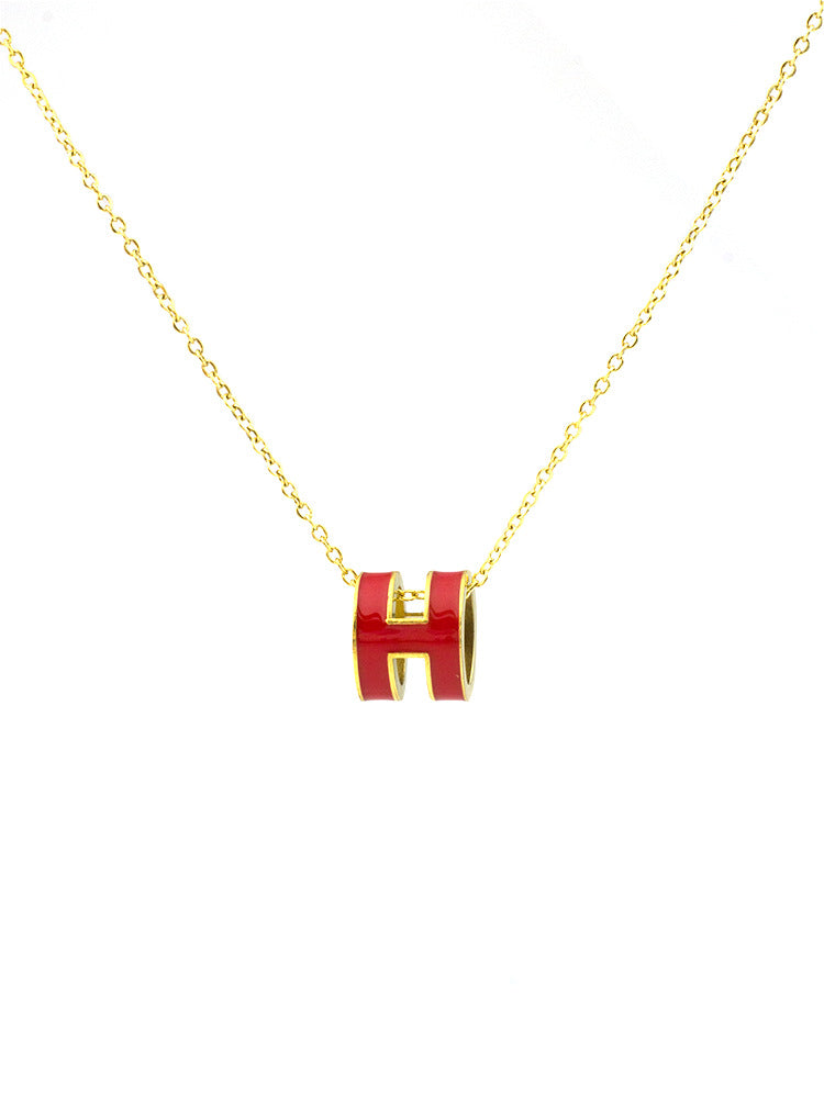 ASTRA® H ENAMEL NECKLACE