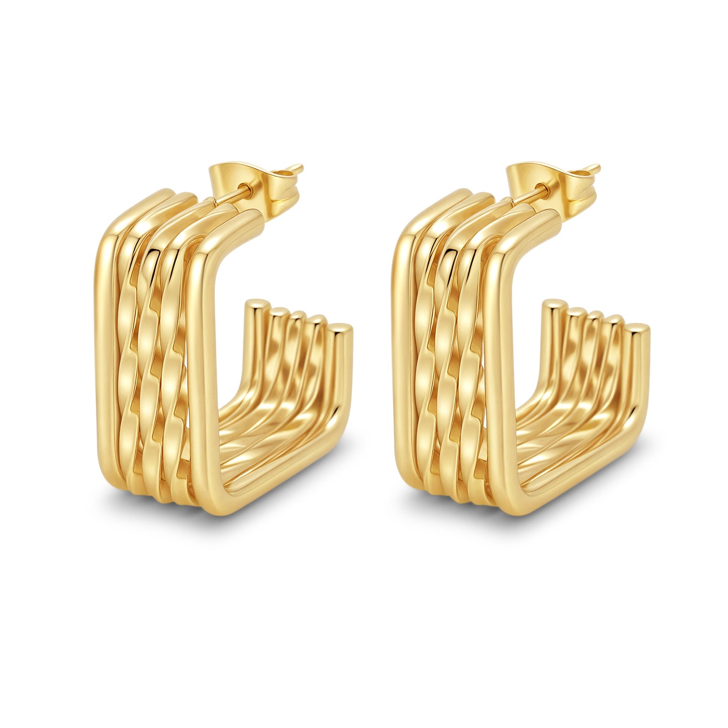 ASTRA® SCULPTED HOOP EARRINGS