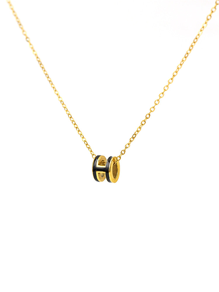 ASTRA® H ENAMEL NECKLACE
