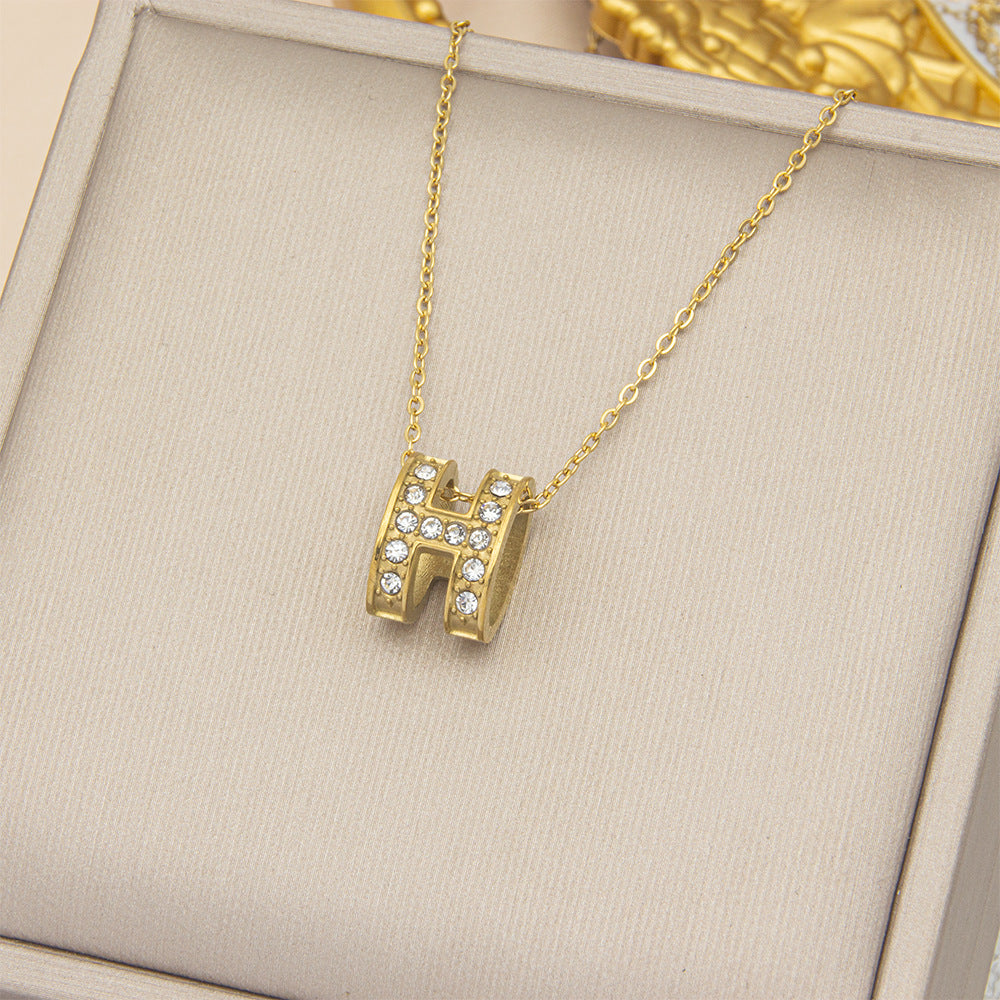 ASTRA® H ENAMEL NECKLACE
