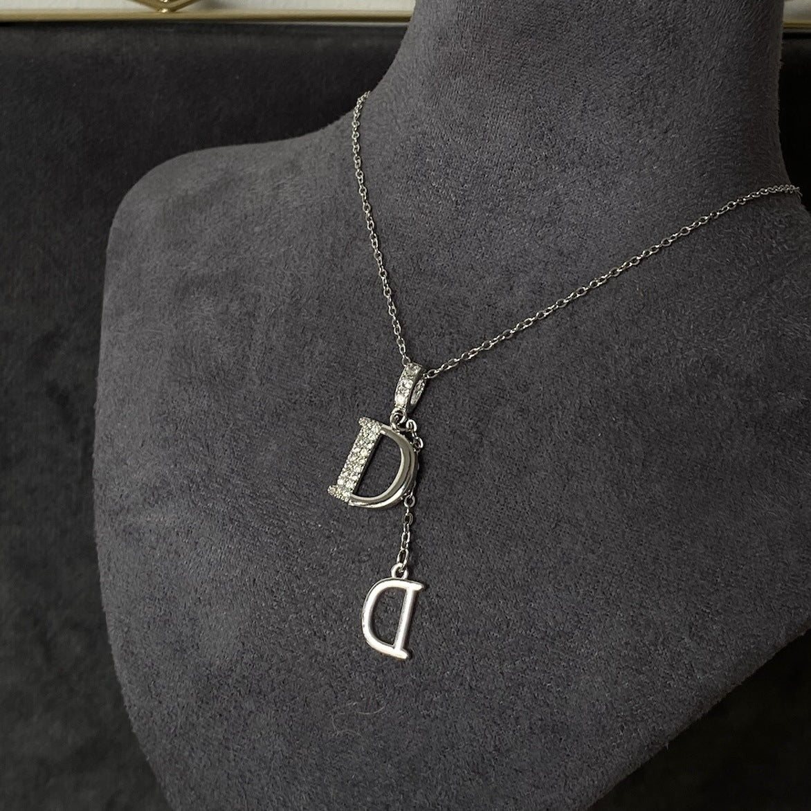 ASTRA® DOUBLE D PAVÉ NECKLACE