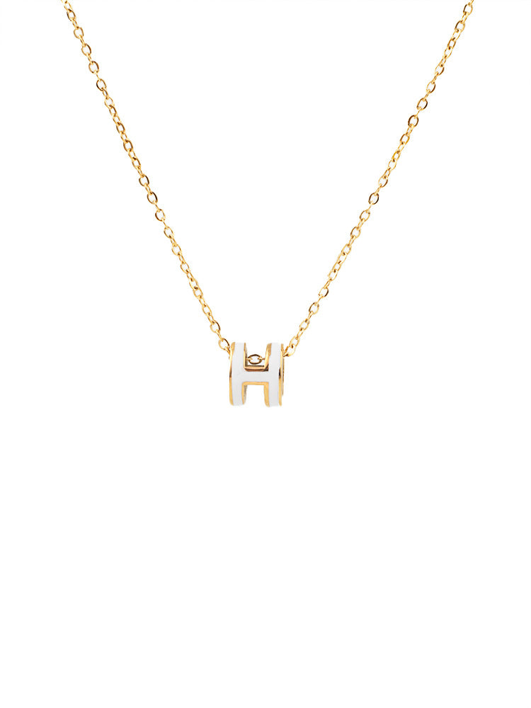 ASTRA® H ENAMEL NECKLACE