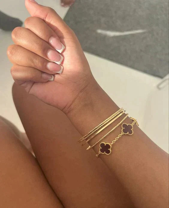 ASTRA CLOVER BRACELET | ONYX