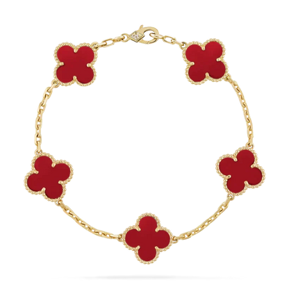 GOLD RED | STACKABLE BRACELET SET
