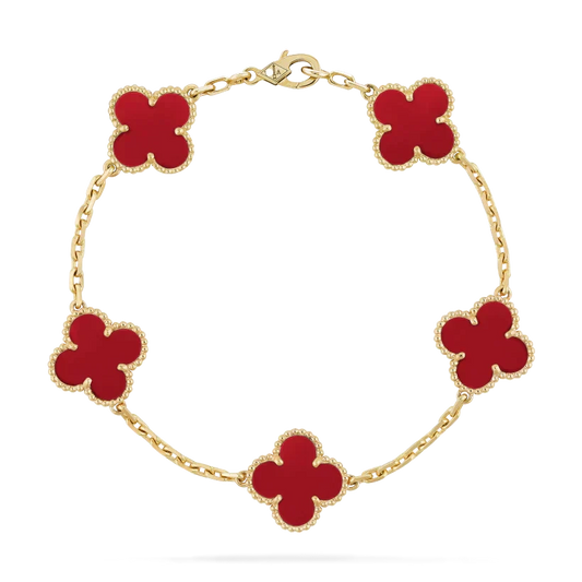 ASTRA CLOVER BRACELET | RUBY