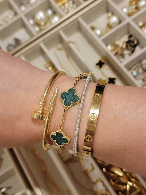 ASTRA CLOVER BRACELET | EMERALD