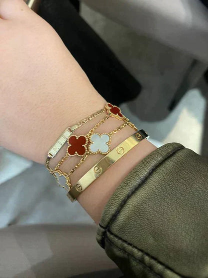 ASTRA CLOVER BRACELET | RUBY