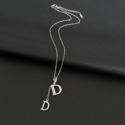 ASTRA® DOUBLE D PAVÉ NECKLACE