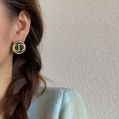 ASTRA® VINTAGE MONOGRAM STUD EARRINGS