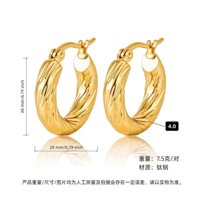 ASTRA® LUXE C-HOOP EARRINGS