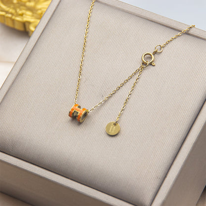 ASTRA® H ENAMEL NECKLACE