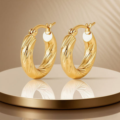 ASTRA® LUXE C-HOOP EARRINGS