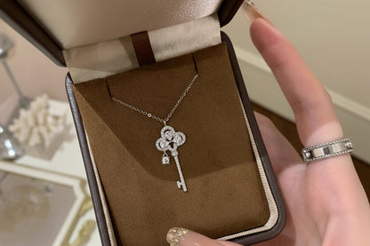Royal Crown Key Pendant Necklace