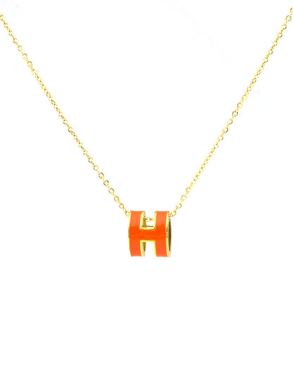 ASTRA® H ENAMEL NECKLACE