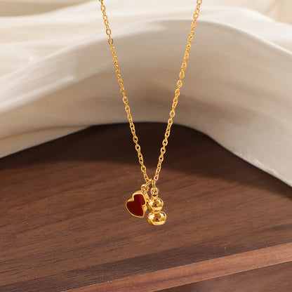 Lucky Wu Lou Pendant Clavicle Chain