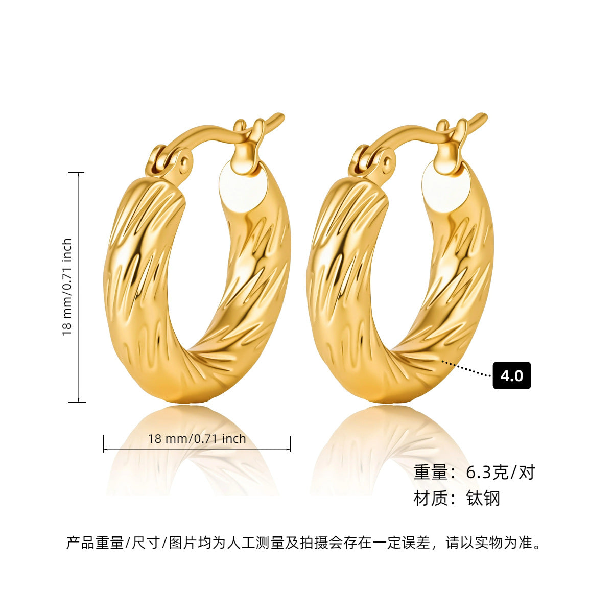 ASTRA® LUXE C-HOOP EARRINGS