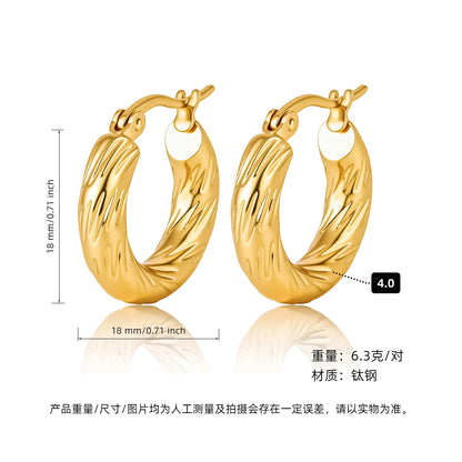 ASTRA® LUXE C-HOOP EARRINGS
