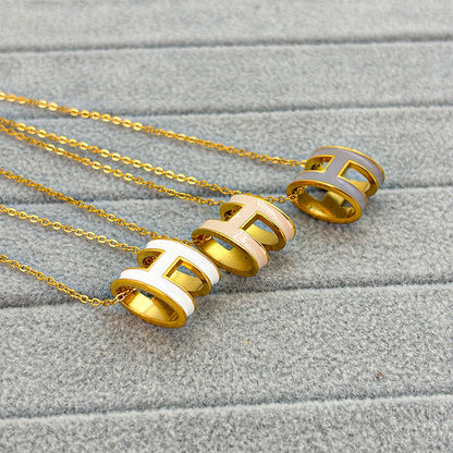 ASTRA® H ENAMEL NECKLACE