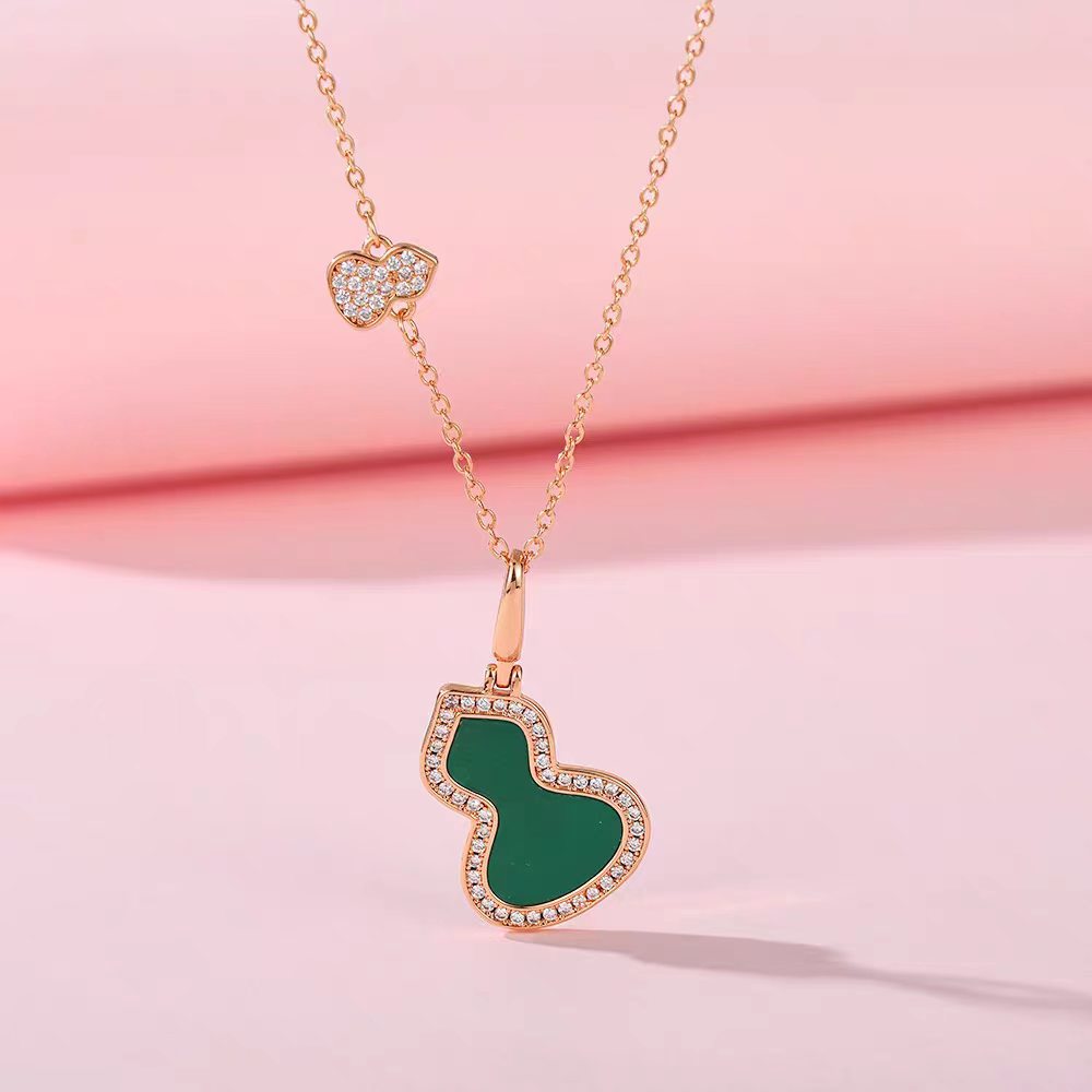 Chic Double-Gourd Lucky Pendant Choker