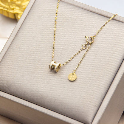 ASTRA® H ENAMEL NECKLACE