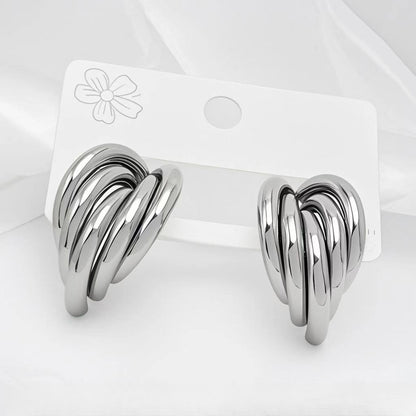 ASTRA® SCULPTED HOOP EARRINGS