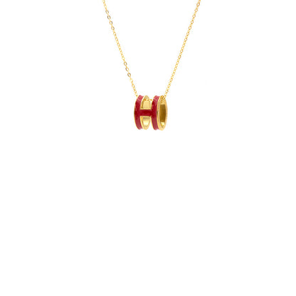 ASTRA® H ENAMEL NECKLACE
