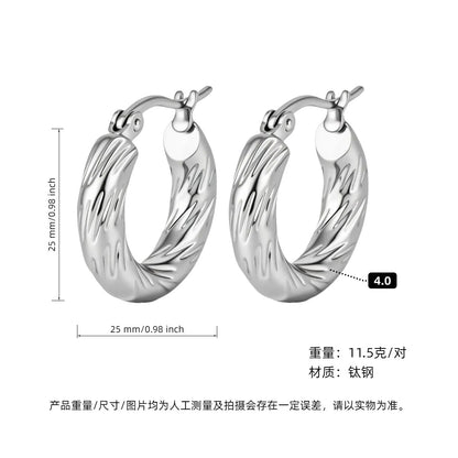 ASTRA® LUXE C-HOOP EARRINGS