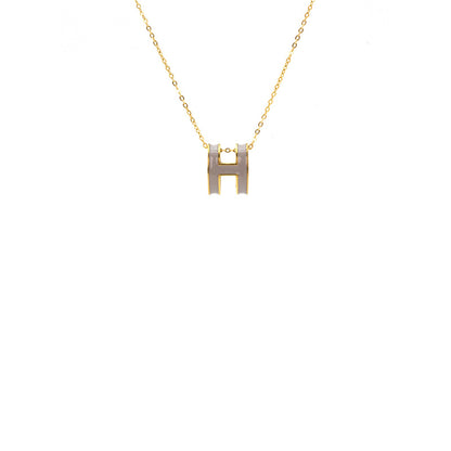 ASTRA® H ENAMEL NECKLACE
